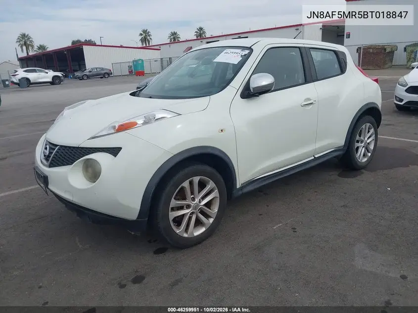 2011 NISSAN JUKE VIN JN8AF5MR5BT018847 — фото 2
