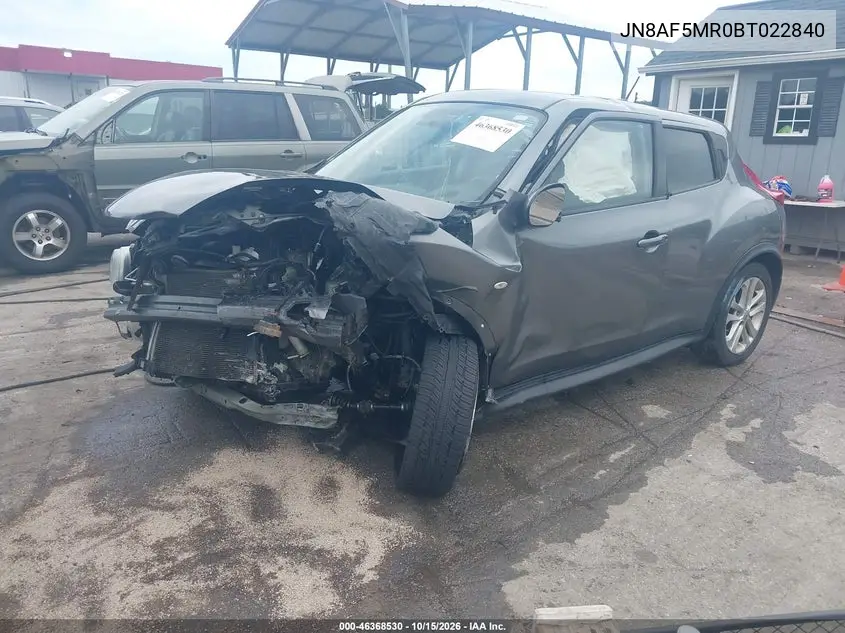 2011 NISSAN JUKE VIN JN8AF5MR0BT022840 — фото 2