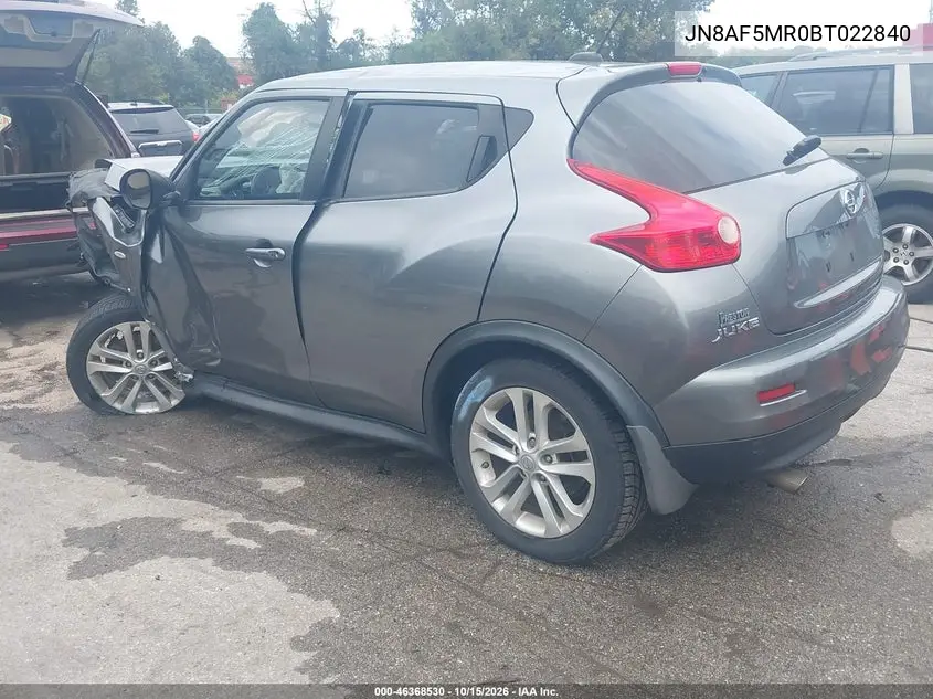 2011 NISSAN JUKE VIN JN8AF5MR0BT022840 — фото 3