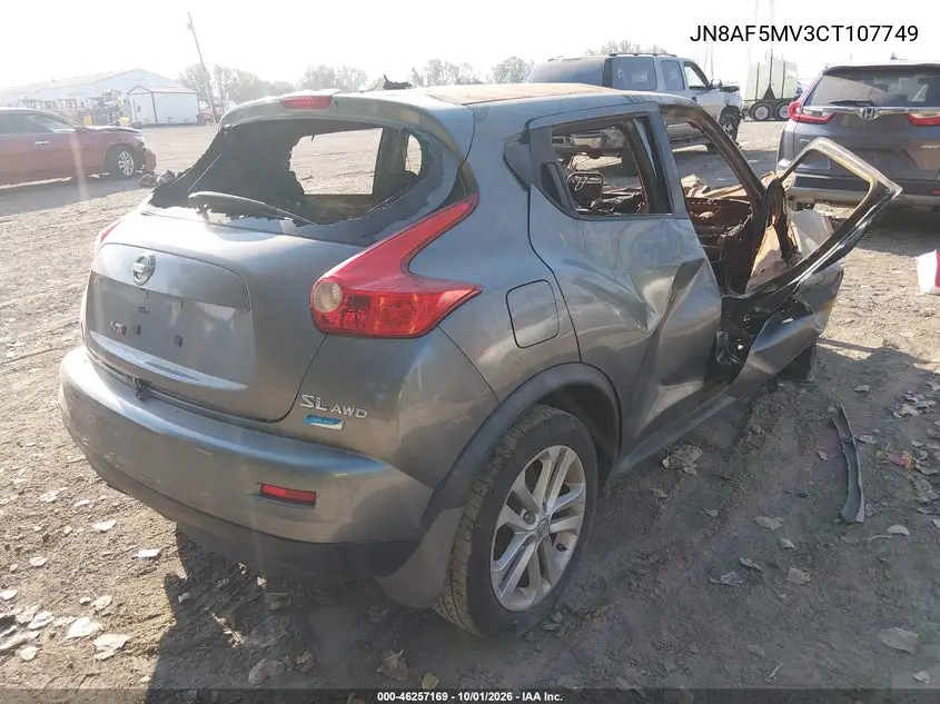 2012 NISSAN JUKE VIN JN8AF5MV3CT107749 — фото 4