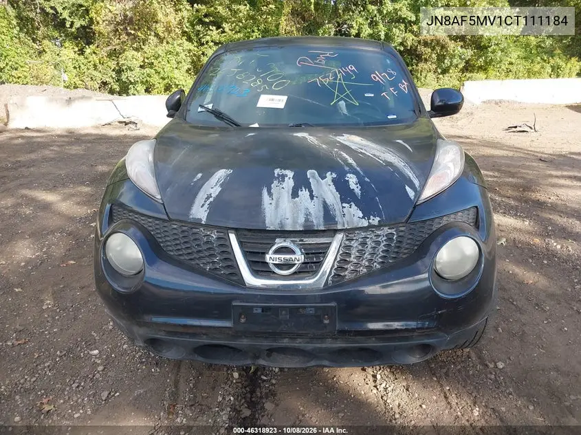 NISSAN JUKE 2012, VIN JN8AF5MV1CT111184