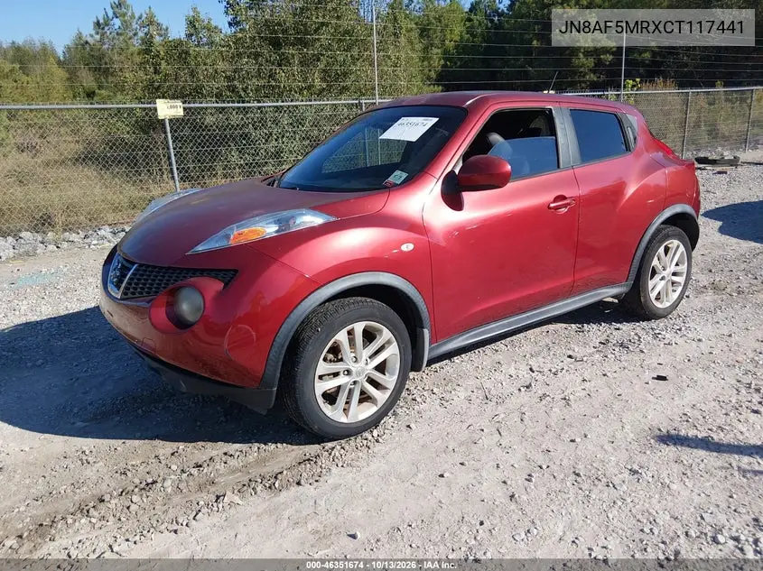 2012 NISSAN JUKE VIN JN8AF5MRXCT117441 — фото 2