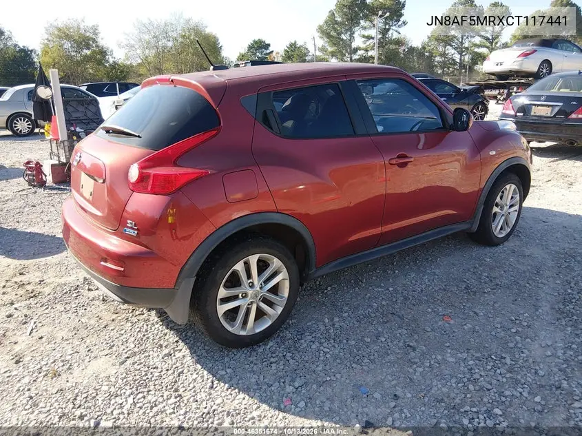 2012 NISSAN JUKE VIN JN8AF5MRXCT117441 — фото 4