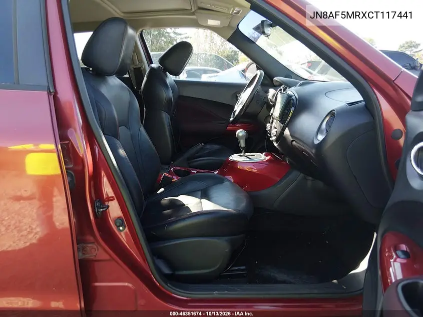 2012 NISSAN JUKE VIN JN8AF5MRXCT117441 — фото 5
