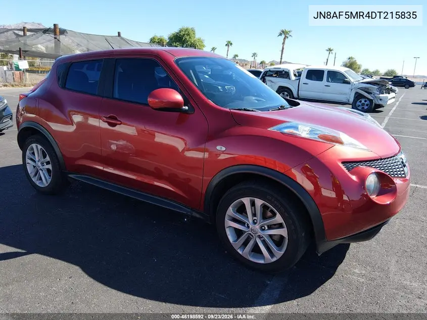 NISSAN JUKE 2013, VIN JN8AF5MR4DT215835