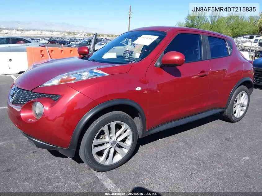 2013 NISSAN JUKE VIN JN8AF5MR4DT215835 — фото 2