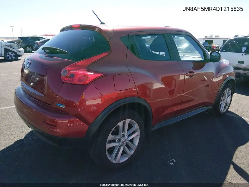 2013 NISSAN JUKE VIN JN8AF5MR4DT215835 — фото 4