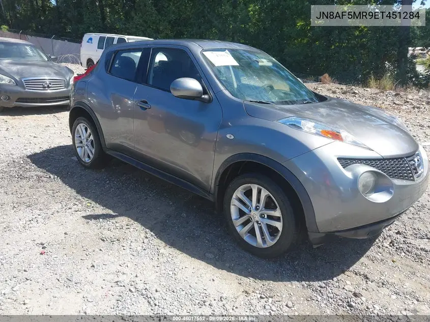 NISSAN JUKE 2014, VIN JN8AF5MR9ET451284