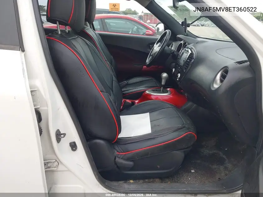 2014 NISSAN JUKE VIN JN8AF5MV8ET360522 — фото 5