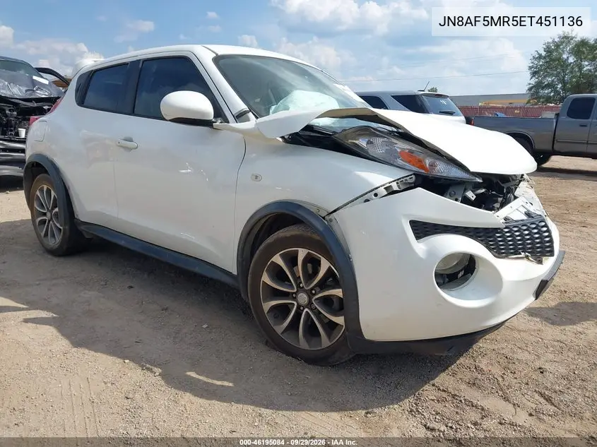 NISSAN JUKE 2014, VIN JN8AF5MR5ET451136