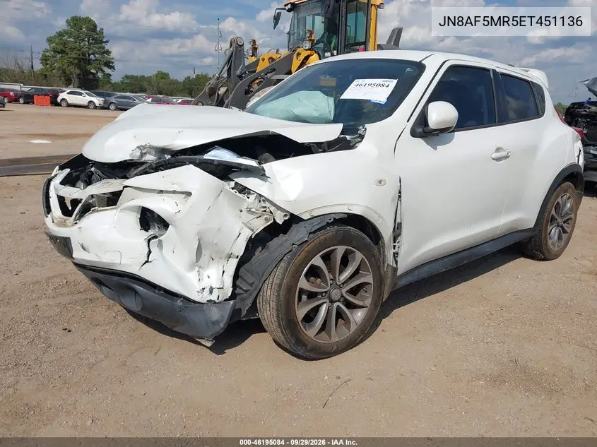 2014 NISSAN JUKE VIN JN8AF5MR5ET451136 — фото 2