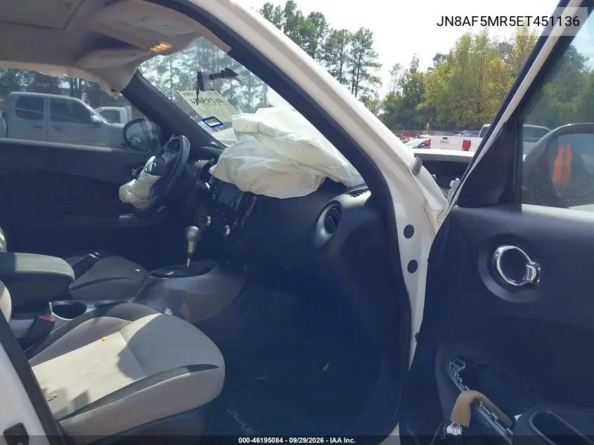 2014 NISSAN JUKE VIN JN8AF5MR5ET451136 — фото 5