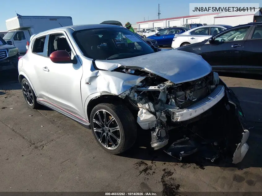 NISSAN JUKE 2014, VIN JN8AF5MV6ET366111