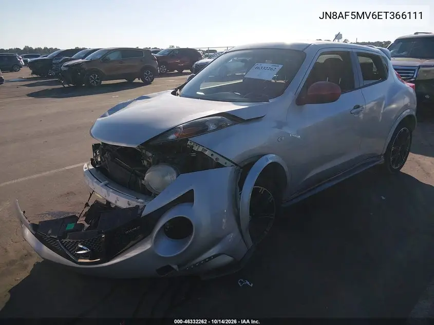 2014 NISSAN JUKE VIN JN8AF5MV6ET366111 — фото 2