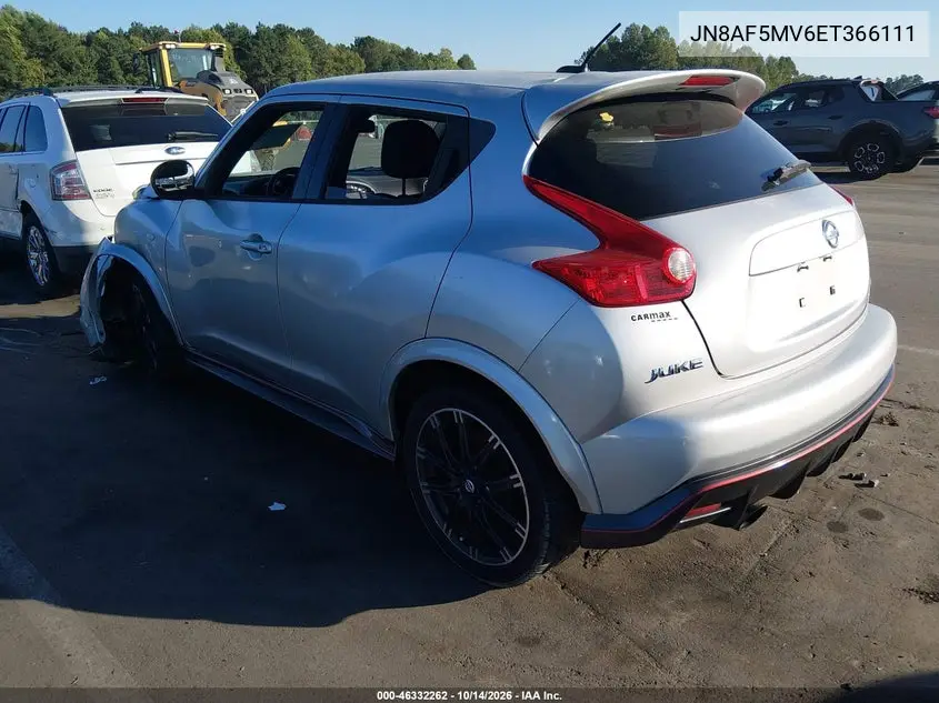 2014 NISSAN JUKE VIN JN8AF5MV6ET366111 — фото 3
