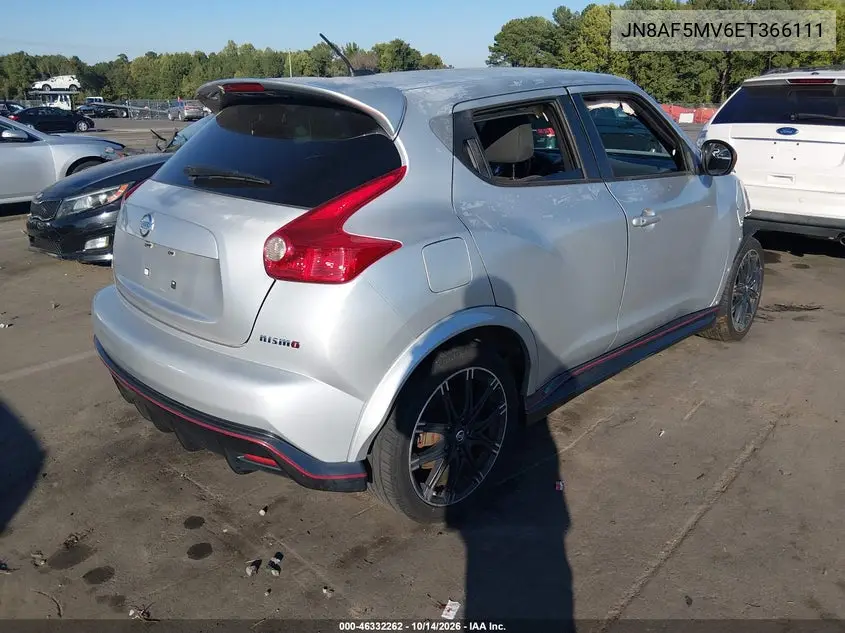 2014 NISSAN JUKE VIN JN8AF5MV6ET366111 — фото 4
