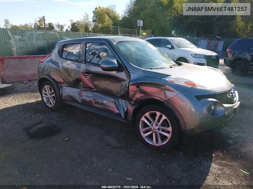 NISSAN JUKE 2014, VIN JN8AF5MV6ET481257