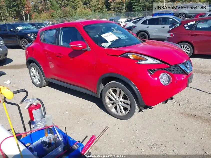 NISSAN JUKE 2015, VIN JN8AF5MV5FT554183