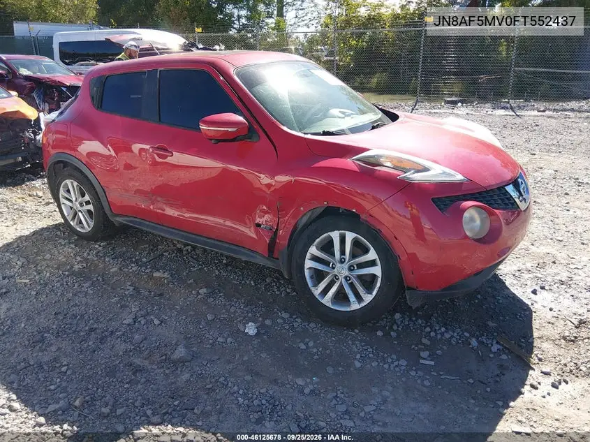 NISSAN JUKE 2015, VIN JN8AF5MV0FT552437