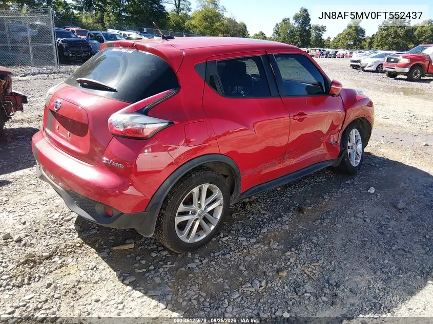 2015 NISSAN JUKE VIN JN8AF5MV0FT552437 — фото 4