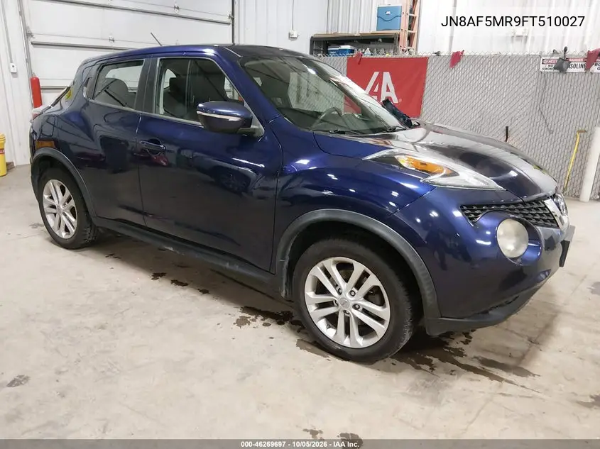 NISSAN JUKE 2015, VIN JN8AF5MR9FT510027
