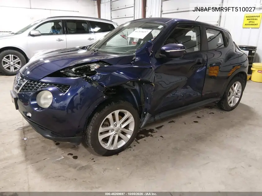 2015 NISSAN JUKE VIN JN8AF5MR9FT510027 — фото 2