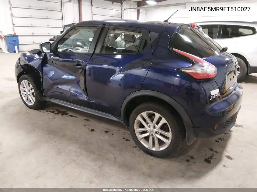 2015 NISSAN JUKE VIN JN8AF5MR9FT510027 — фото 3