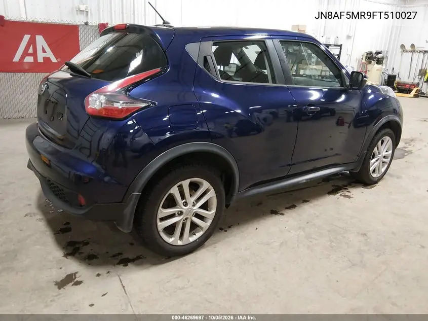 2015 NISSAN JUKE VIN JN8AF5MR9FT510027 — фото 4