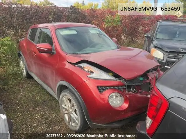 NISSAN JUKE 2016, VIN JN8AF5MV9GT653459