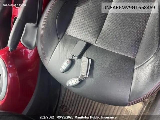 2016 NISSAN JUKE VIN JN8AF5MV9GT653459 — фото 11