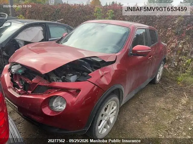 2016 NISSAN JUKE VIN JN8AF5MV9GT653459 — фото 2