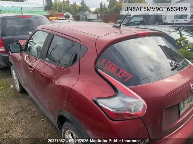 2016 NISSAN JUKE VIN JN8AF5MV9GT653459 — фото 3