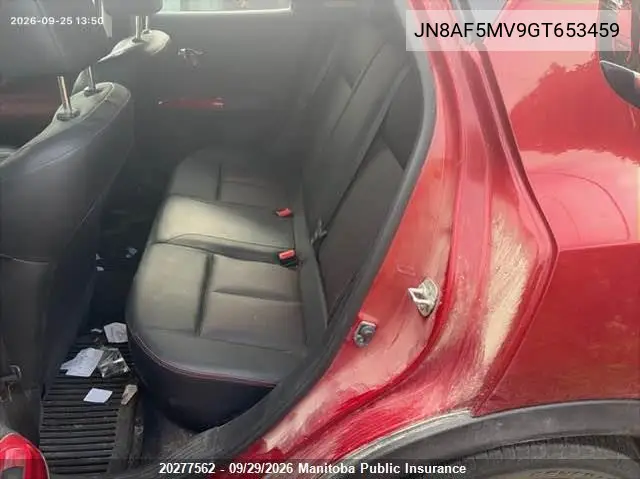 2016 NISSAN JUKE VIN JN8AF5MV9GT653459 — фото 8