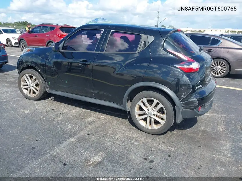 2016 NISSAN JUKE VIN JN8AF5MR0GT600765 — фото 3