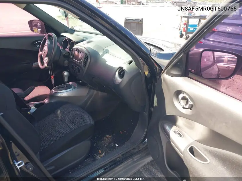2016 NISSAN JUKE VIN JN8AF5MR0GT600765 — фото 5