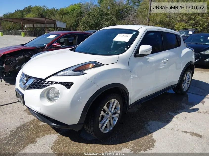 2017 NISSAN JUKE VIN JN8AF5MR2HT701632 — фото 2