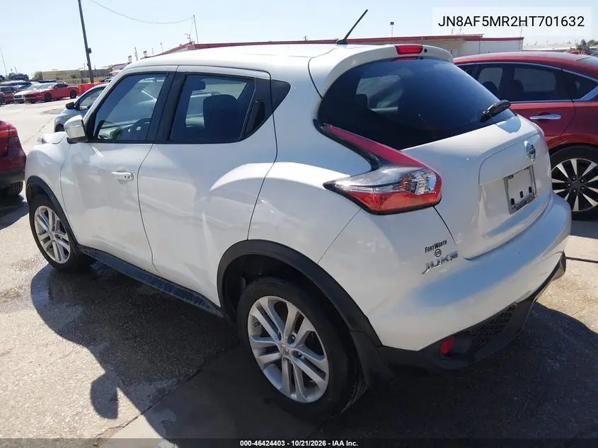 2017 NISSAN JUKE VIN JN8AF5MR2HT701632 — фото 3