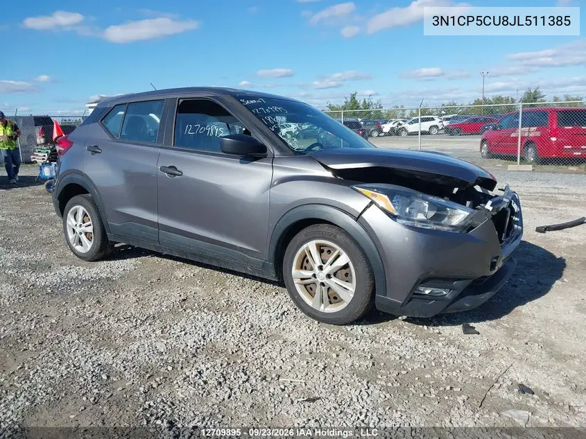 NISSAN KICKS 2018, VIN 3N1CP5CU8JL511385