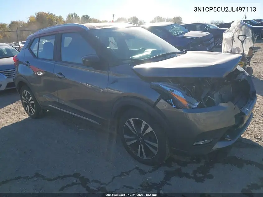 NISSAN KICKS 2018, VIN 3N1CP5CU2JL497113