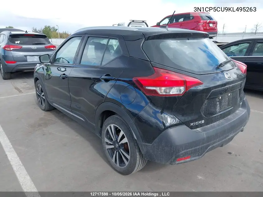 2019 NISSAN KICKS VIN 3N1CP5CU9KL495263 — фото 3