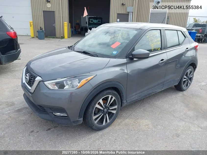 2019 NISSAN KICKS VIN 3N1CP5CU4KL555384 — фото 2