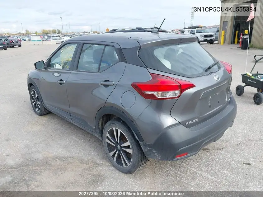2019 NISSAN KICKS VIN 3N1CP5CU4KL555384 — фото 3
