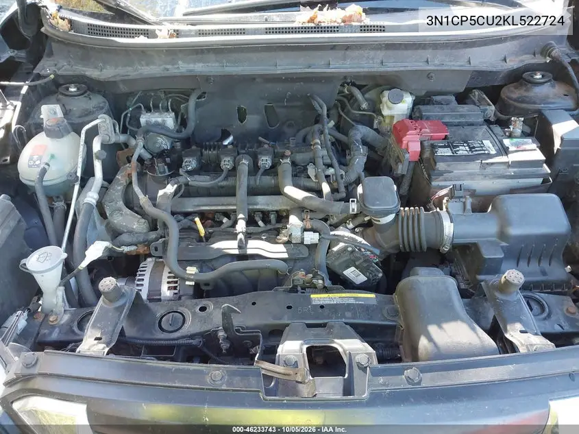 2019 NISSAN KICKS VIN 3N1CP5CU2KL522724 — фото 10