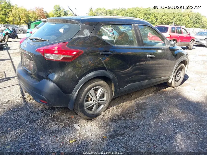 2019 NISSAN KICKS VIN 3N1CP5CU2KL522724 — фото 4