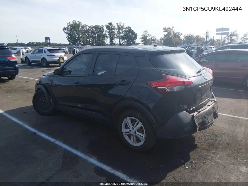 2019 NISSAN KICKS VIN 3N1CP5CU9KL492444 — фото 3