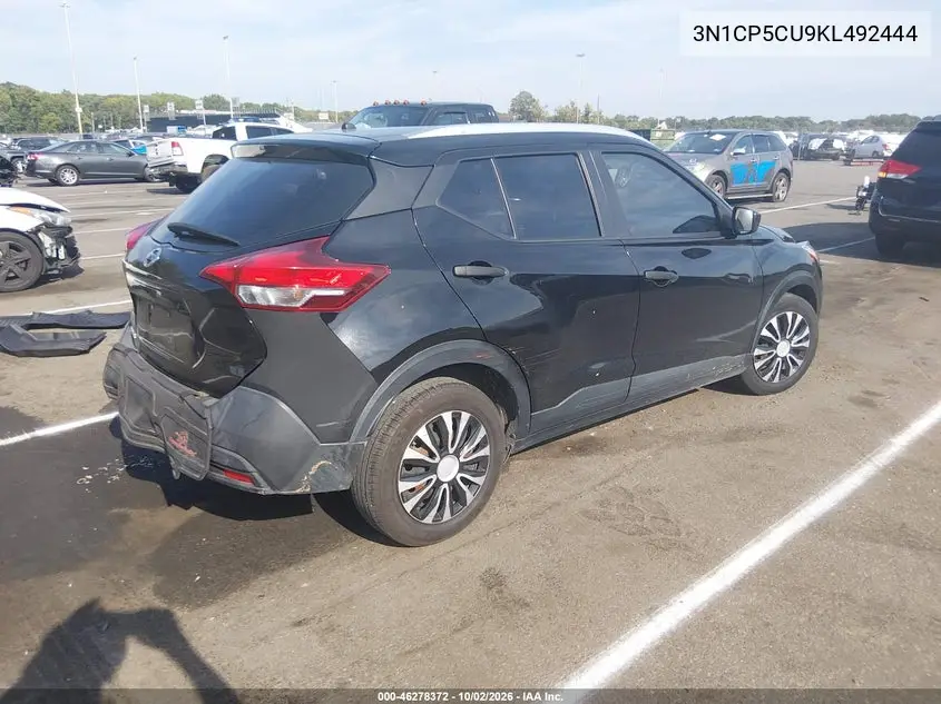 2019 NISSAN KICKS VIN 3N1CP5CU9KL492444 — фото 4