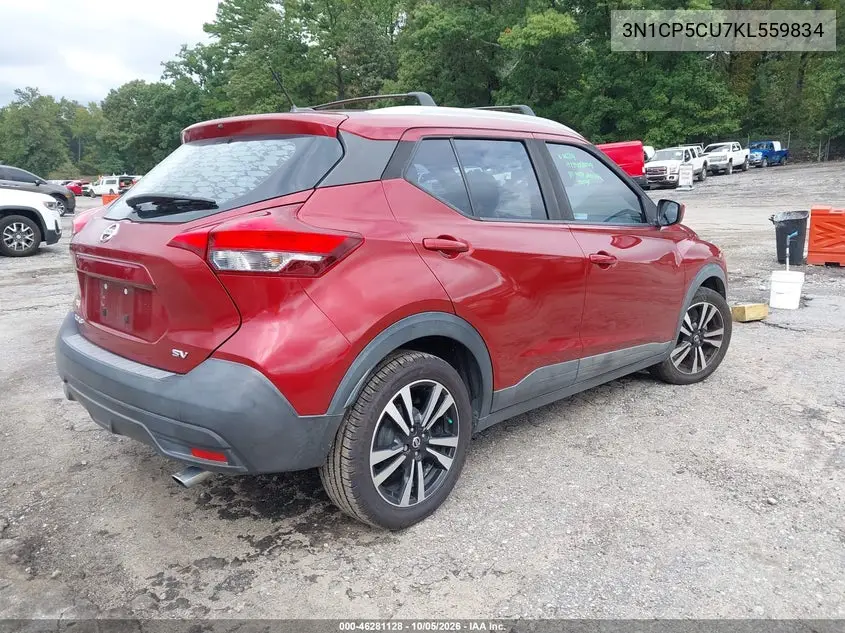 2019 NISSAN KICKS VIN 3N1CP5CU7KL559834 — фото 4