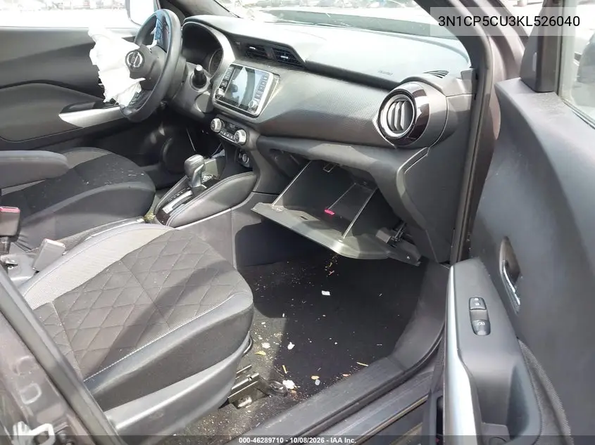 2019 NISSAN KICKS VIN 3N1CP5CU3KL526040 — фото 5