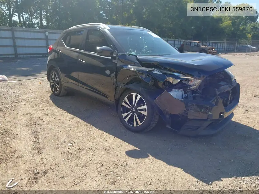NISSAN KICKS 2019, VIN 3N1CP5CU0KL559870