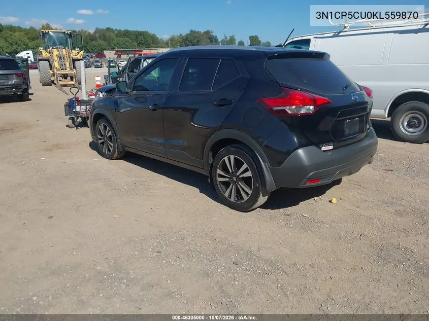 2019 NISSAN KICKS VIN 3N1CP5CU0KL559870 — фото 3